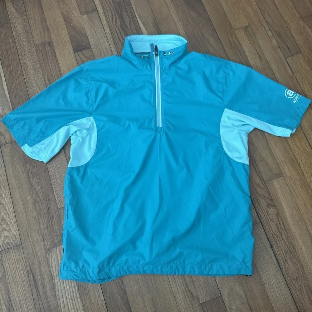 ABACUS Sportswear Wind/Waterproof Breathable Packable Men's Golf Jacket Size M